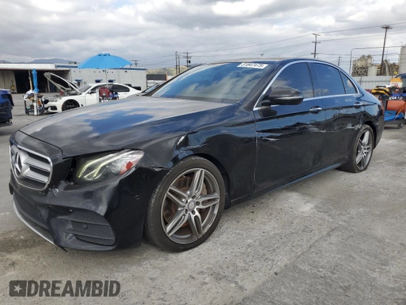 2017 Mercedes-Benz E 300 Luxury with VIN WDDZF4JB4HA191883, listed as a Copart auction lot 51847475 with 142,564 mi miles and Salvage title. Bid and sale history available at DreamBid. Image 1.