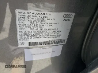 2011 Audi Q7 S line with VIN WA1DGAFE7BD007510, listed as a Copart auction lot 57494655 with 146,779 mi miles and Salvage title. Bid and sale history available at DreamBid. Image 13.