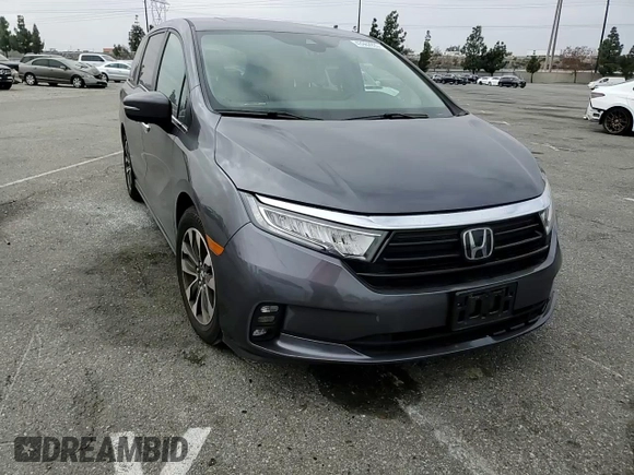 2023 Honda Odyssey EX-L with VIN 5FNRL6H66PB080121, listed as a Copart auction lot 43962925 with Not Provided miles and Salvage Title. Bid and sale history available at carsss.com. Image 11.
