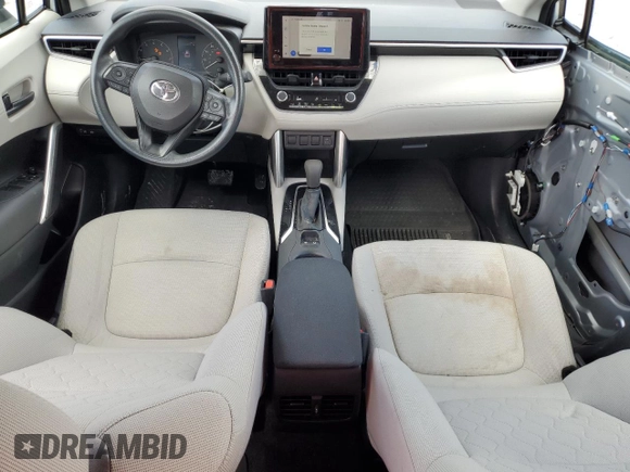 2023 Toyota Corolla Cross L with VIN 7MUAAAAG1PV044251, listed as a Copart auction lot 51794085 with 25,543 mi miles and Salvage title. Bid and sale history available at DreamBid. Image 8.