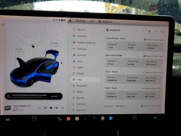 2018 Tesla Model 3 Long Range Battery with VIN 5YJ3E1EBXJF120356, listed as a Copart auction lot 87658175 with 34,119 mi miles and Salvage Title. Bid and sale history available at DreamBid. Image 9.