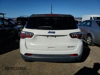 2017 Jeep Compass Sport with VIN 3C4NJCAB4HT672923, listed as a Copart auction lot 78287074 with 70,724 mi miles and Salvage Title. Bid and sale history available at carsss.com. Image 6.