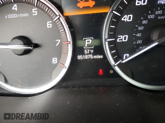 2019 Acura MDX with VIN 5J8YD4H36KL035027, listed as a Copart auction lot 62896552 with 51,875 mi miles. Bid and sale history available at carsss.com. Image 8.