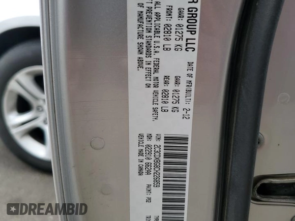 2012 Dodge Charger SE with VIN 2C3CDXBG8CH226859, listed as a Copart auction lot 48325655 with 169,271 mi miles and Salvage Title. Bid and sale history available at DreamBid. Image 12.