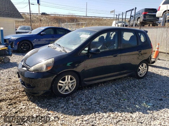 2007 Honda Fit Sport with VIN JHMGD38607S050486, listed as a Copart auction lot 49083375 with 198,601 mi miles and Salvage Title. Bid and sale history available at carsss.com. Image 1.