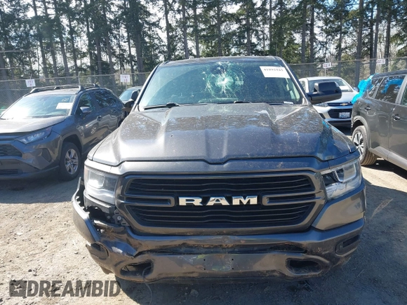 2019 Ram 1500 Big Horn/Lone Star with VIN 1C6SRFFTXKN681543, listed as a IAAI auction lot 41892943 with 86,105 mi miles. Bid and sale history available at carsss.com. Image 12.