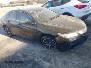 2015 Acura TLX V6 with VIN 19UUB2F37FA014636, listed as a IAAI auction lot 41877472 with 280,262 mi miles. Bid and sale history available at carsss.com. Image 1.