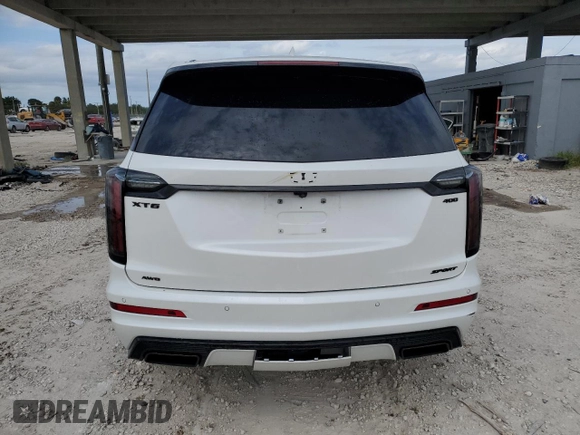 2021 Cadillac XT6 Sport with VIN 1GYKPGRS4MZ182492, listed as a Copart auction lot 75532004 with 38,081 mi miles and Salvage title. Bid and sale history available at DreamBid. Image 6.
