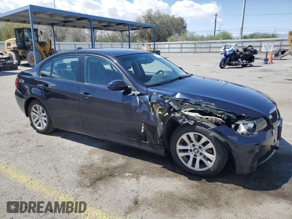 2006 BMW 3 Series 325i with VIN WBAVB13516PT14122, listed as a Copart auction lot 53424365 with 164,825 mi miles and Salvage title. Bid and sale history available at DreamBid. Image 4.
