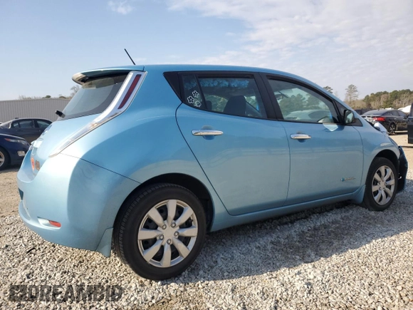 2015 Nissan LEAF SV with VIN 1N4AZ0CP9FC331627, listed as a Copart auction lot 49978385 with 35,196 mi miles and Salvage Title. Bid and sale history available at carsss.com. Image 3.
