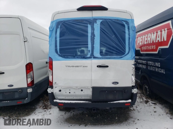 2024 Ford Transit Cargo with VIN 1FTBR1C88RKA39474, listed as a Copart auction lot 86339884 with Not Provided miles and Salvage Title. Bid and sale history available at DreamBid. Image 6.