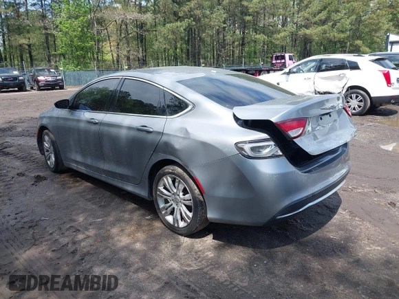 2015 Chrysler 200 Limited with VIN 1C3CCCAB9FN553199, listed as a IAAI auction lot 41988732 with 136,992 mi miles and . Bid and sale history available at DreamBid. Image 3.