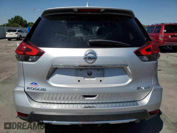 2017 Nissan Rogue SV with VIN KNMAT2MV4HP588324, listed as a Copart auction lot 61448755 with 43,596 mi miles and Salvage title. Bid and sale history available at DreamBid. Image 6.
