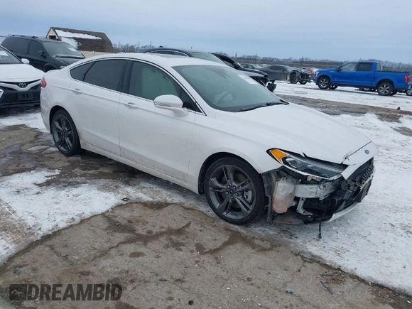 2017 Ford Fusion Sport with VIN 3FA6P0VP0HR246768, listed as a IAAI auction lot 41593508 with 95,027 mi miles. Bid and sale history available at carsss.com. Image 1.