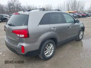 2015 Kia Sorento LX with VIN 5XYKTDA60FG649259, listed as a IAAI auction lot 41935821 with 161,046 mi miles and . Bid and sale history available at DreamBid. Image 4.