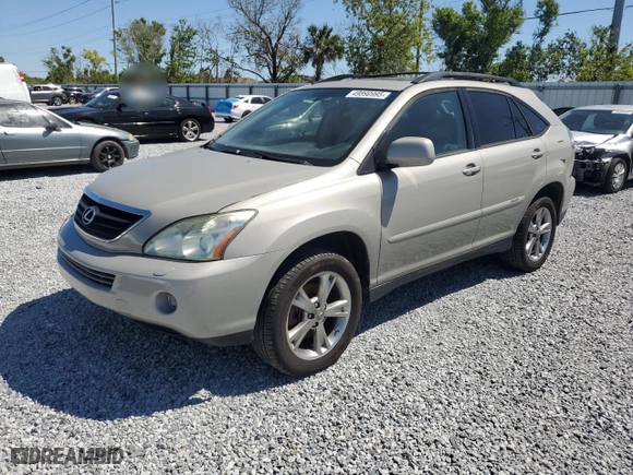 2007 Lexus RX 400h with VIN JTJGW31U872003031, listed as a Copart auction lot 49890995 with 294,706 mi miles and Clean Title. Bid and sale history available at carsss.com. Image 1.