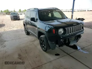 2017 Jeep Renegade Sport with VIN ZACCJBAB1HPG60110, listed as a Copart auction lot 63074295 with 61,476 mi miles and Salvage title. Bid and sale history available at DreamBid. Image 14.