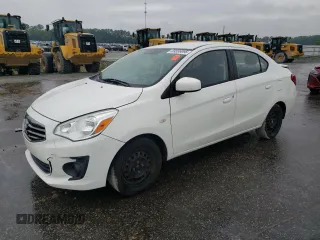 2017 Mitsubishi Mirage ES with VIN ML32F3FJ5HHF11876, listed as a Copart auction lot 59556095 with 129,278 mi miles and Salvage title. Bid and sale history available at DreamBid. Image 1.