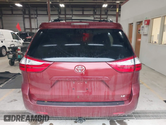 2015 Toyota Sienna LE AAS with VIN 5TDKK3DC8FS655876, listed as a IAAI auction lot 42298949 with 93,459 mi miles and . Bid and sale history available at DreamBid. Image 16.