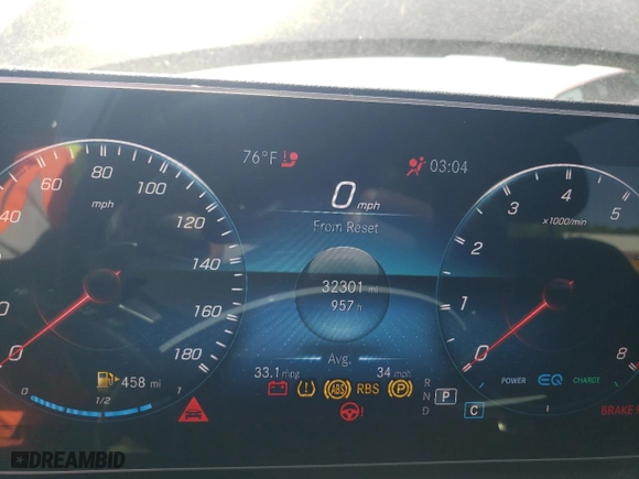 2021 Mercedes-Benz GLE with VIN 4JGFB6BB7MA573253, listed as a Copart auction lot 52195945 with 32,301 mi miles and Salvage Title. Bid and sale history available at carsss.com. Image 9.