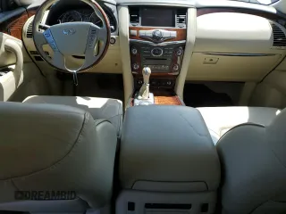 2016 Infiniti QX80 with VIN JN8AZ2NE5G9121014, listed as a Copart auction lot 60242204 with 118,575 mi miles and Salvage Title. Bid and sale history available at carsss.com. Image 8.