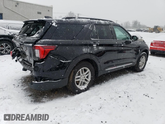 2025 Ford Explorer Active with VIN 1FMUK8DH4SGA45782, listed as a Copart auction lot 87474304 with 1,341 mi miles and Salvage Title. Bid and sale history available at carsss.com. Image 3.