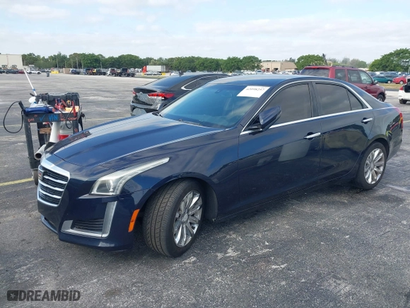 2016 Cadillac CTS Sedan RWD with VIN 1G6AP5SX8G0119984, listed as a IAAI auction lot 42098257 with 98,593 mi miles. Bid and sale history available at carsss.com. Image 2.