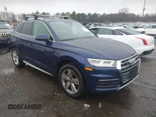 2019 Audi Q5 Premium Plus z VIN WA1BNAFY7K2093775, wystawiony jako IAAI lot #40928714 z przebiegiem 62 902 mil mil oraz . Historia ofert i sprzedaży dostępna na DreamBid. Obrazek 1.