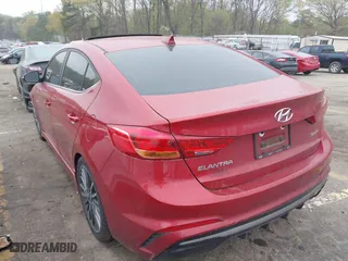 2018 Hyundai Elantra Sport with VIN KMHD04LB3JU498156, listed as a IAAI auction lot 41923602 with 175,000 mi miles. Bid and sale history available at carsss.com. Image 3.