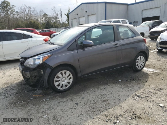 2015 Toyota Yaris L with VIN VNKJTUD30FA025787, listed as a Copart auction lot 43695845 with 163,451 mi miles and Salvage Title. Bid and sale history available at carsss.com. Image 1.