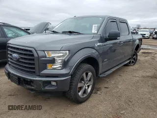 2017 Ford F-150 XL with VIN 1FTEW1EG8HFB09153, listed as a Copart auction lot 50978975 with 103,706 mi miles and Salvage Title. Bid and sale history available at carsss.com. Image 1.