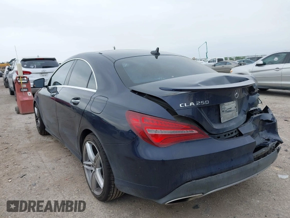 2019 Mercedes-Benz CLA 250 with VIN WDDSJ4EB3KN703871, listed as a IAAI auction lot 41923647 with 79,542 mi miles and . Bid and sale history available at DreamBid. Image 3.