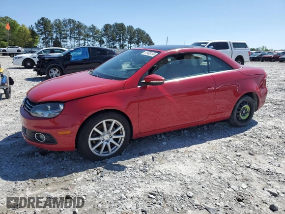 2013 Volkswagen Eos Komfort with VIN WVWBW8AH7DV000421, listed as a Copart auction lot 51988795 with 102,155 mi miles and Salvage Title. Bid and sale history available at DreamBid. Image 1.