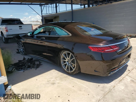 2018 Mercedes-Benz S-Class S 560 with VIN WDDXJ8GB5JA035605, listed as a Copart auction lot 60770214 with 0 mi miles and Salvage Title. Bid and sale history available at carsss.com. Image 2.