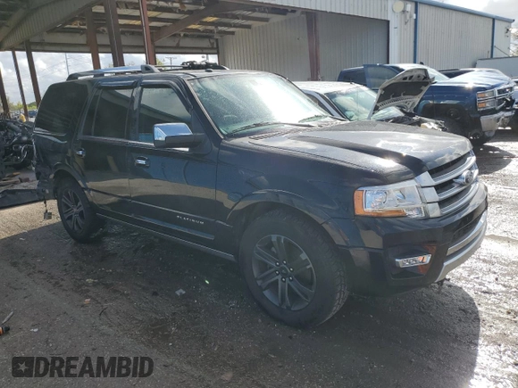 2017 Ford Expedition Platinum with VIN 1FMJU1MT6HEA64718, listed as a Copart auction lot 85048814 with 127,935 mi miles and Salvage title. Bid and sale history available at DreamBid. Image 4.