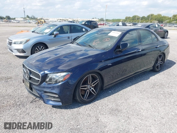 2020 Mercedes-Benz E AMG E 53 with VIN WDDZF6BB2LA748051, listed as a IAAI auction lot 39161866 with Not Provided miles. Bid and sale history available at carsss.com. Image 2.