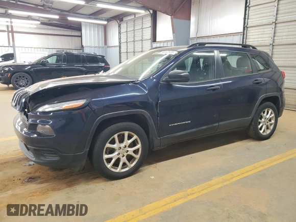 2015 Jeep Cherokee Sport with VIN 1C4PJLABXFW732199, listed as a Copart auction lot 54863925 with 143,866 mi miles and Clean Title. Bid and sale history available at carsss.com. Image 1.