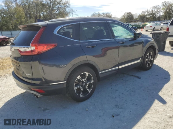2017 Honda CR-V Touring with VIN 5J6RW1H96HL011555, listed as a Copart auction lot 47476145 with 74,087 mi miles and Salvage Title. Bid and sale history available at carsss.com. Image 3.