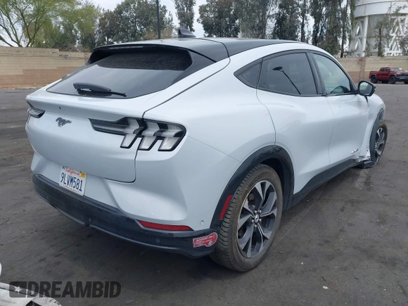 2021 Ford Mustang Mach-E Premium with VIN 3FMTK3SU6MMA62221, listed as a IAAI auction lot 42031485 with 40,518 mi miles and . Bid and sale history available at DreamBid. Image 4.