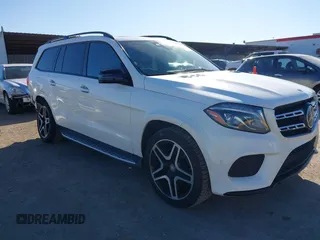 2017 Mercedes-Benz GLS 550 with VIN 4JGDF7DE2HA784150, listed as a IAAI auction lot 41666643 with 88,654 mi miles and . Bid and sale history available at DreamBid. Image 1.