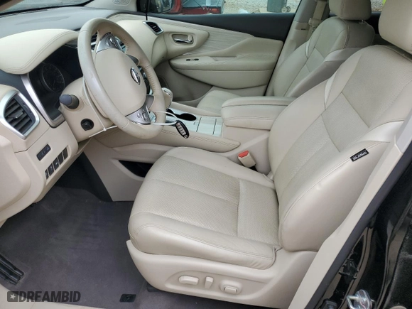 2017 Nissan Murano Platinum with VIN 5N1AZ2MG3HN125209, listed as a Copart auction lot 51776745 with 56,825 mi miles and Salvage Title. Bid and sale history available at carsss.com. Image 7.