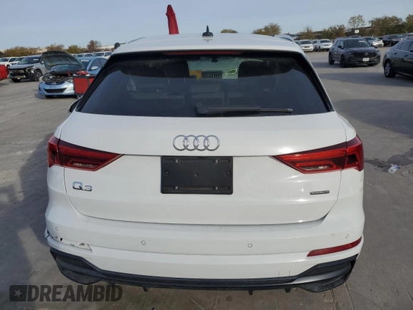 2019 Audi Q3 S line Prestige with VIN WA1FECF36K1074786, listed as a Copart auction lot 84680454 with 49,591 mi miles and Salvage Title. Bid and sale history available at carsss.com. Image 6.