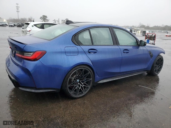 2022 BMW M3 Competition xDrive with VIN WBS43AY09NFM10618, listed as a Copart auction lot 41450415 with 21,935 mi miles and Non Repairable. Bid and sale history available at carsss.com. Image 3.