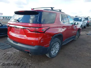 2022 Chevrolet Traverse LT Cloth with VIN 1GNERGKW5NJ167243, listed as a IAAI auction lot 41447436 with 34,964 mi miles. Bid and sale history available at carsss.com. Image 4.