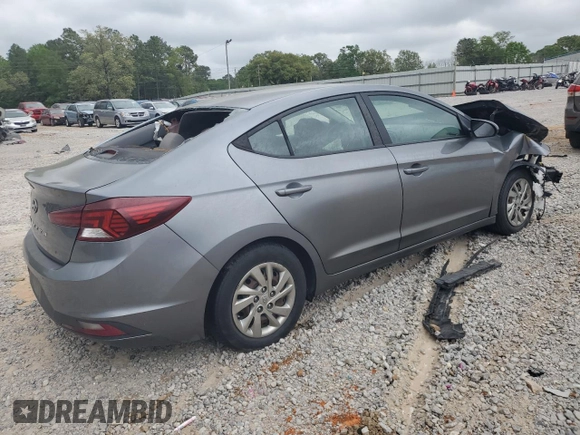 2019 Hyundai Elantra SE with VIN KMHD74LF2KU818938, listed as a Copart auction lot 51958095 with Not Provided miles and Salvage Title. Bid and sale history available at DreamBid. Image 3.