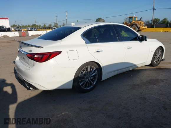 2018 Infiniti Q50 3.0t LUXE with VIN JN1EV7AP4JM364687, listed as a IAAI auction lot 41974812 with 87,439 mi miles. Bid and sale history available at carsss.com. Image 4.