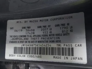 2019 Mazda CX-3 Sport with VIN JM1DKDB75K1454254, listed as a IAAI auction lot 41792073 with 143,021 mi miles. Bid and sale history available at carsss.com. Image 9.