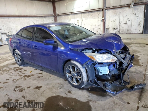 2013 Ford Focus SE with VIN 1FADP3F29DL285413, listed as a Copart auction lot 44366405 with Not Provided miles and Salvage Title. Bid and sale history available at carsss.com. Image 4.
