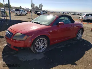 2001 Audi TT with VIN TRUTC28N011008164, listed as a Copart auction lot 77188464 with 183,144 mi miles and Clean Title. Bid and sale history available at carsss.com. Image 1.