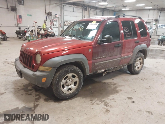 2005 Jeep Liberty Sport with VIN 1J4GL48K75W706173, listed as a IAAI auction lot 41532029 with 140,795 mi miles and . Bid and sale history available at DreamBid. Image 2.